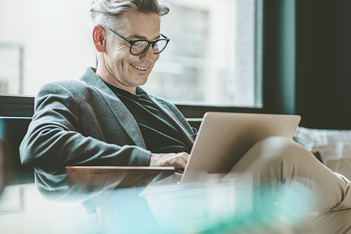 Man with a Laptop
